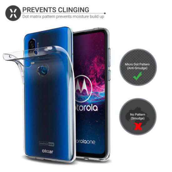 Olixar Ultra-Thin Motorola One Action Case - 100% Clear