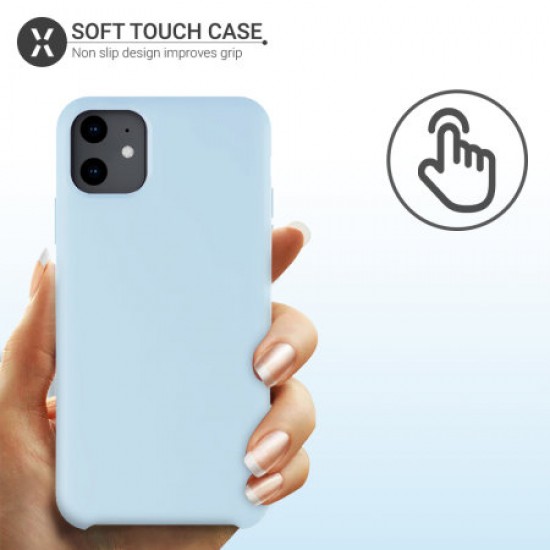 Olixar Soft Silicone iPhone 11 Case - Pastel Blue