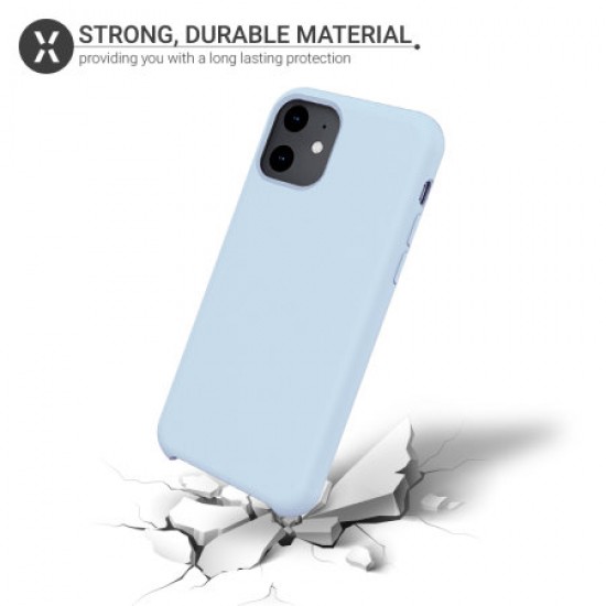 Olixar Soft Silicone iPhone 11 Case - Pastel Blue