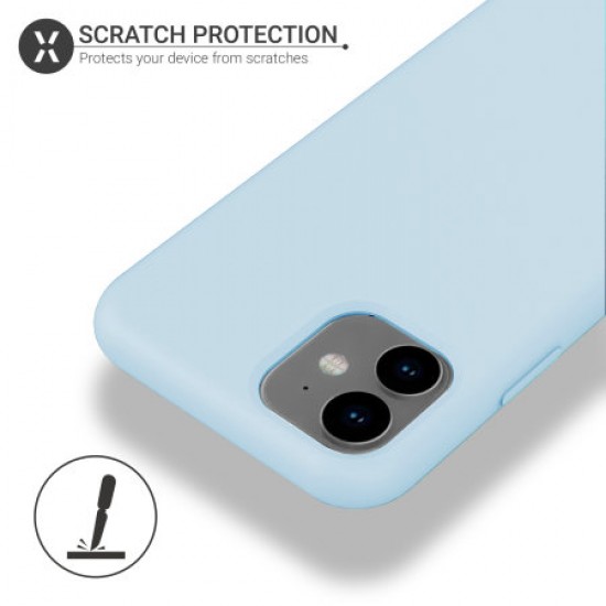 Olixar Soft Silicone iPhone 11 Case - Pastel Blue