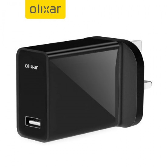 Olixar High Power 5W USB Mains Adapter - UK Plug - Back