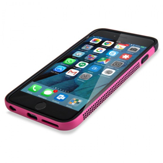 Olixar FlexiFrame iPhone 6S Plus Bumper Case - Hot Pink