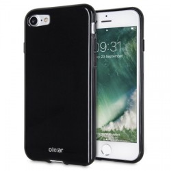 Olixar FlexiShield iPhone 7 Gel Case - Jet Black