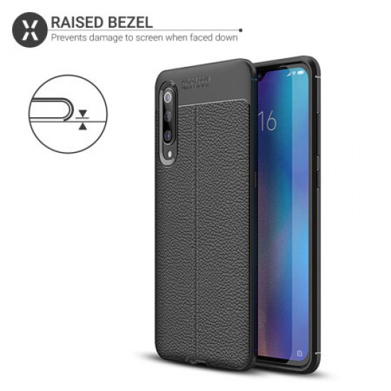 Olixar Attache Xiaomi Mi 9 Leather-Style Case - Black