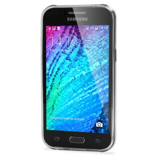 Olixar FlexiShield Ultra-Thin Samsung Galaxy J1 2015 Gel Case - Clear