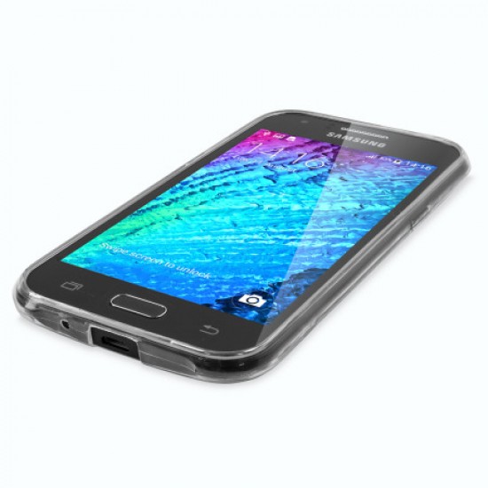 Olixar FlexiShield Ultra-Thin Samsung Galaxy J1 2015 Gel Case - Clear