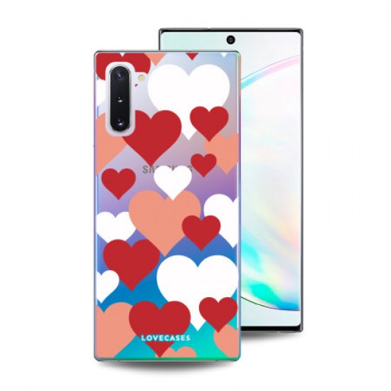 LoveCases Samsung Note 10 Bold Heart Clear Phone Case