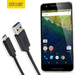 Olixar USB-C Nexus 6P Charging Cable - Black 1m