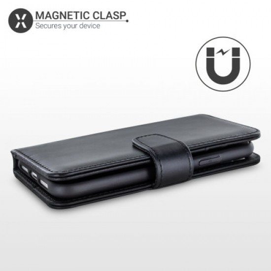 Olixar Genuine Leather iPhone 11 Pro Wallet Case - Black