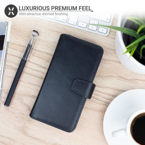 Olixar Genuine Leather iPhone 11 Pro Wallet Case - Black