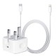 Official Apple 18W iPhone 12 Fast Charger & 1m Cable Bundle