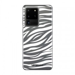 LoveCases Samsung Galaxy S20 Ultra Zebra Clear Phone Case