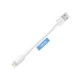 Olixar 10cm Short Lightning to USB Charge and Sync Cable - White