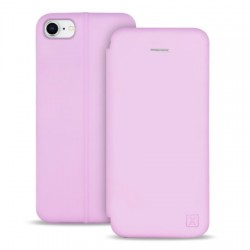 Olixar Soft Silicone iPhone 8 Wallet Case - Pastel Pink