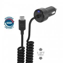 Scosche PowerVolt USB-C 18W Power Delivery 3.0 Car Charger - Black