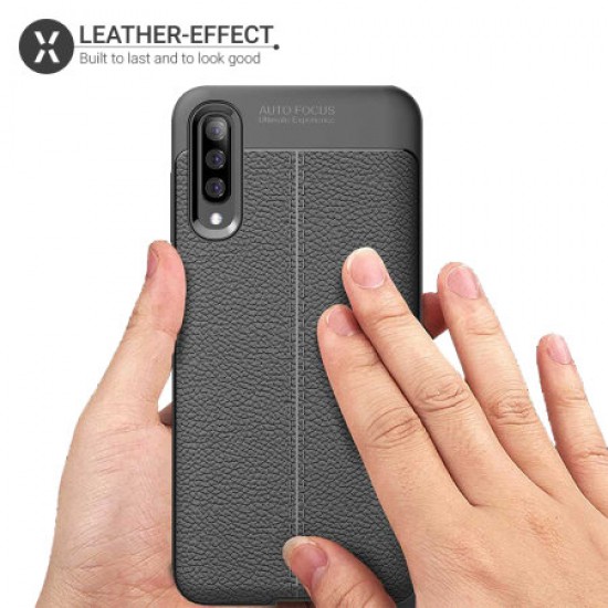 Olixar Attache Samsung Galaxy A50 Leather-Style Case - Black
