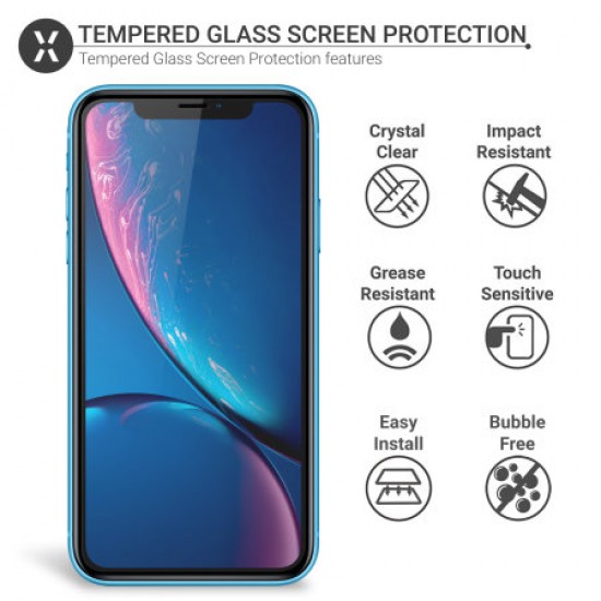 Olixar iPhone XR Case Compatible Glass Screen Protector