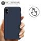 Olixar iPhone XS Max Soft Silicone Case - Midnight Blue