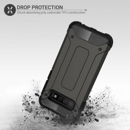 Olixar Delta Armour Protective Samsung Galaxy S10 Case - Gunmetal
