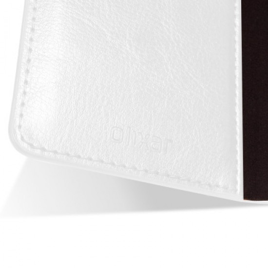 Olixar Leather-Style Sony Xperia Z3+ Wallet Stand Case - White