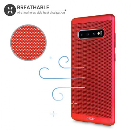 Olixar MeshTex Samsung Galaxy S10 Case - Red