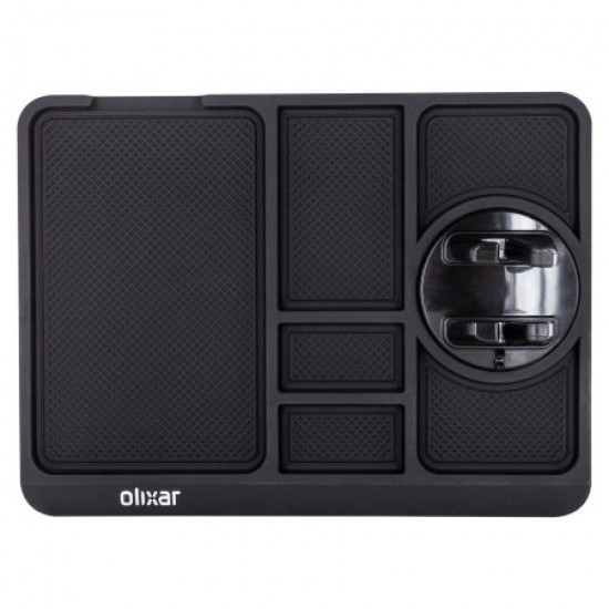 Olixar Non-Slip Sticky Dashboard Mat With Phone Holder - Black