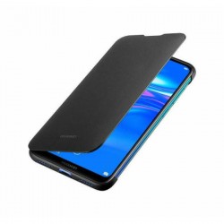 Official Huawei Y7 2019 Flip Cover Case - Black