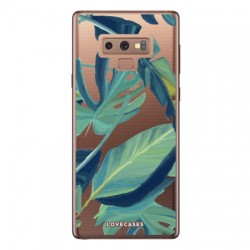 LoveCases Samsung Note 9 Tropical Phone Case - Clear Green