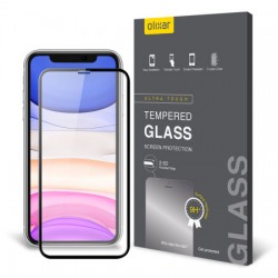 Olixar iPhone 11 Full Cover Glass Screen Protector - Black