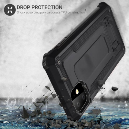 Olixar Manta iPhone 11 Tough Case with Tempered Glass - Black