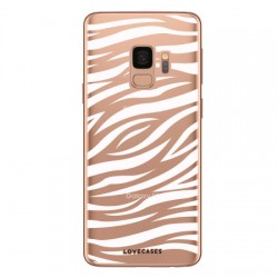 LoveCases Samsung S9 Zebra Phone Case - Clear White