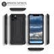 Olixar Manta iPhone 11 Pro Max Tough Case with Tempered Glass - Black