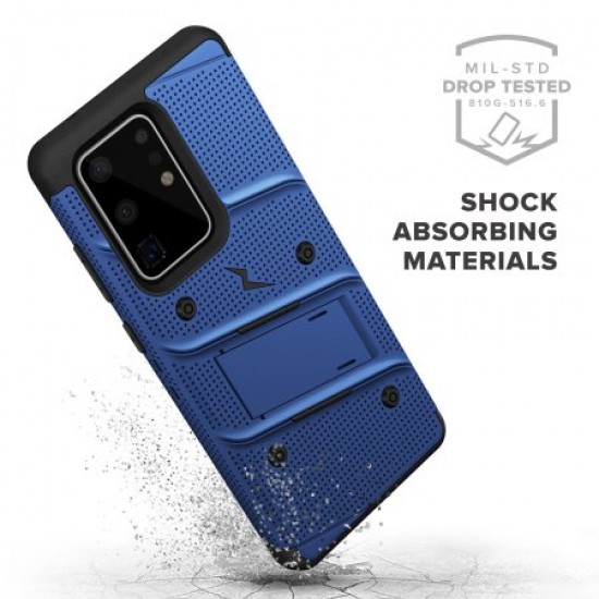 Zizo Bolt Samsung Galaxy S20 Ultra Tough Case - Blue