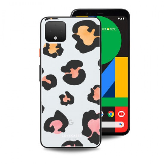 LoveCases Google Pixel 4 XL Leopard Print Clear Case - Multicoloured