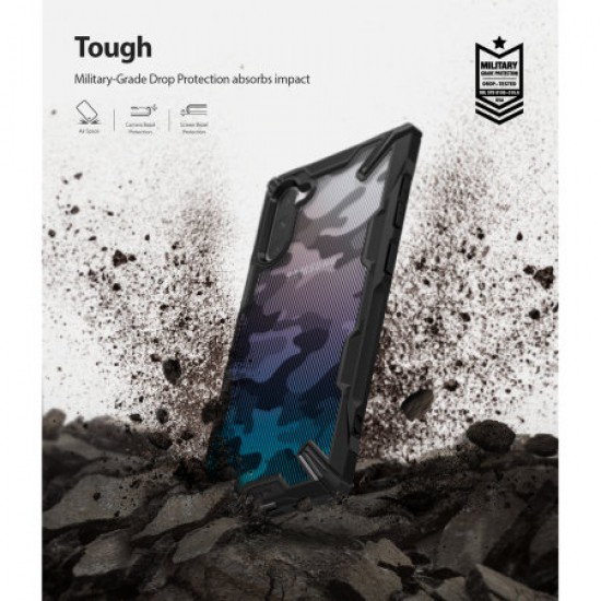 Ringke Fusion X Design Samsung Galaxy Note 10 Case - Camo Black