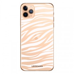 LoveCases iPhone 11 Pro Zebra Phone Case - Clear White