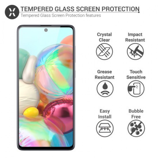 Olixar Samsung Galaxy A71 Tempered Glass Screen Protector