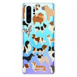 LoveCases Huawei P30 Pro Dogs Clear Phone Case