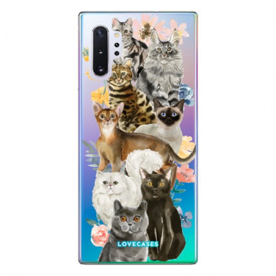 LoveCases Samsung Note 10 Plus Cats Clear Phone Case