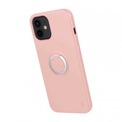 Zizo Revolve Series iPhone 12 mini Thin Ring Case - Rose Quartz