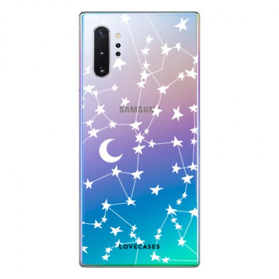 LoveCases Samsung Note 10 Plus 5G Starry Design Clear Phone Case