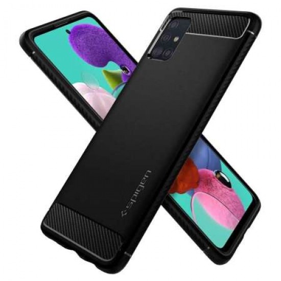 Spigen Rugged Armor Samsung Galaxy A51- Matte Black