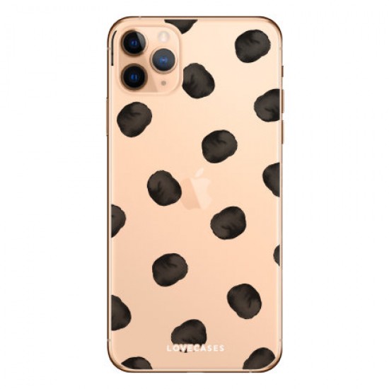 LoveCases iPhone 11 Pro Polka Phone Case - Clear Multi