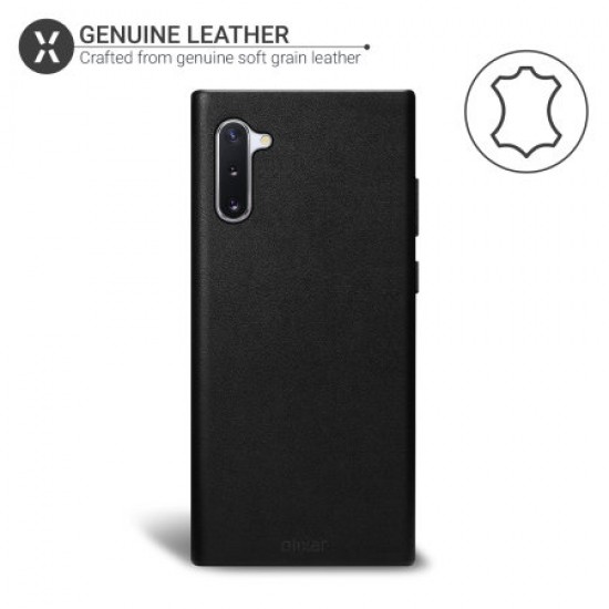 Olixar Genuine Leather Samsung Galaxy Note 10 Case - Black