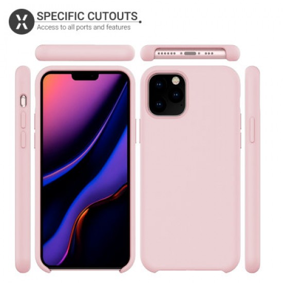 Olixar Soft Silicone iPhone 11 Pro Case - Pastel Pink