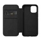 Nomad iPhone 12 mini Rugged Folio Protective Leather Case - Black