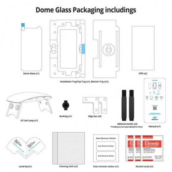 Whitestone Dome Glass iPhone 8 / 7 Full Cover Screen Protector