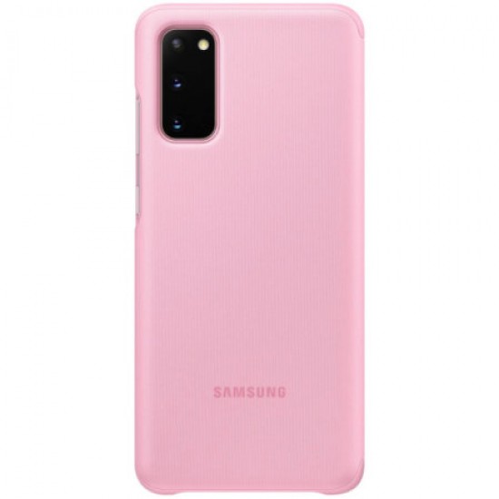 Official Samsung Galaxy S20 Clear View Cover Case - Pink