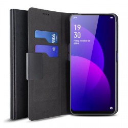 Olixar Leather-Style Oppo F11 Pro Wallet Stand Case - Black