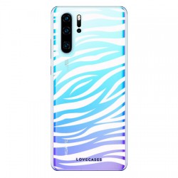 LoveCases Huawei P30 Pro Zebra Phone Case - Clear White